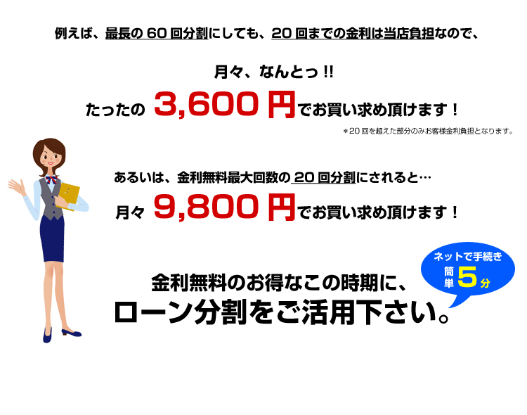 月々何と3600円