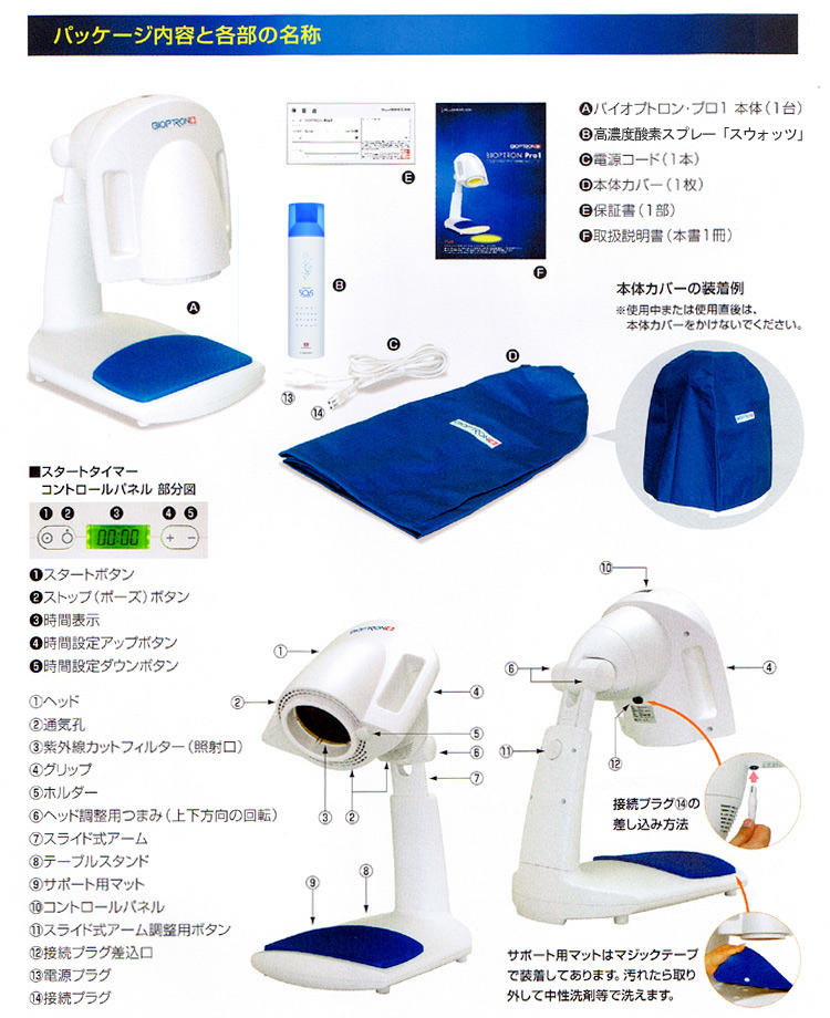 バイオプトロンpro1 専用スプレー10本付き！