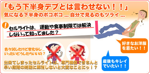 セルライト対策セルファイン「下半身デブとは言わせない」