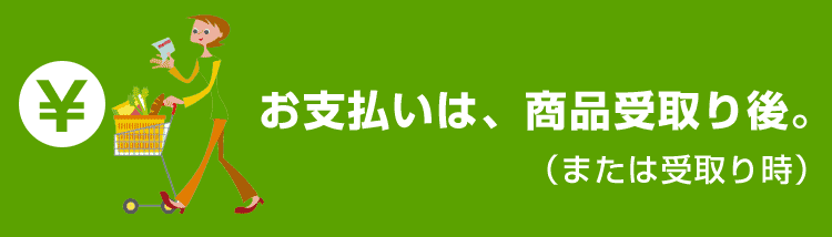 お支払いはルームランナー受け取り後