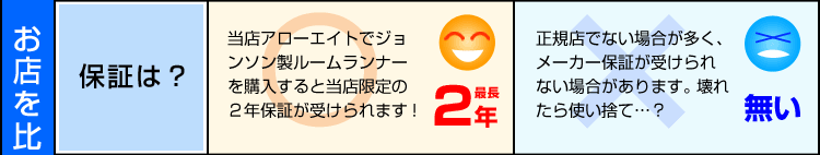 保証は最長2年